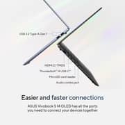 Asus Vivobook S 14 OLED (2024) AI PC - 1st Series / Intel Core Ultra 7-155H / 14inch WUXGA / 1TB SSD / 16GB RAM / Shared Intel Arc Graphics / Windows 11 Home / English & Arabic Keyboard / Mist Blue / Middle East Version - [S5406MA-OLEDU711WU]