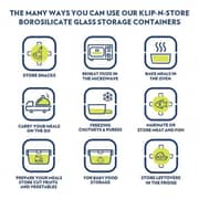 Borosil Klip N Store Rectangular Container 1pc