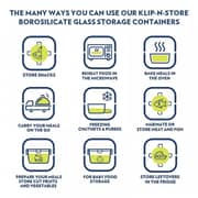 Borosil Klip N Store Rectangular Container 1pc