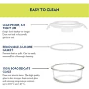 Borosil Klip N Store Round Container 1pc