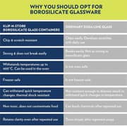 Borosil Klip N Store Square Container 1pc