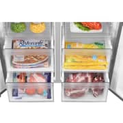 Haier Side by Side Refrigerator 585L Black Glass - HRF700BG