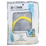 D-Link RJ45 CAT6 UTP Networking Cable Patch Cord 1m Yellow