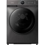 Midea Front Load Washer & Dryer 10/7 kg MF200D100WBT + MDRT489MTE46 Top Mount Refrigerator 489 Litres Silver