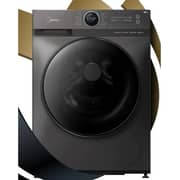 Midea Front Load Washer & Dryer 10/7 kg MF200D100WBT + MDRT489MTE46 Top Mount Refrigerator 489 Litres Silver