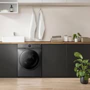 Midea Front Load Washer & Dryer 10/7 kg MF200D100WBT + MDRT489MTE46 Top Mount Refrigerator 489 Litres Silver