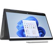 HP Pavilion x360 2-in-1 (2024) Laptop - 13th Gen / Intel Core i5-1335U / 14inch FHD / 256GB SSD / 8GB RAM / Shared Intel Iris Xe Graphics / Windows 11 Home / English & Arabic Keyboard / Space Blue / Middle East Version - [14-EK1035NE]+Sleeve+X200WM