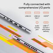 Asus Vivobook 16 (2024) Laptop - AMD Ryzen 7-7730U / 16inch WUXGA / 512GB SSD / 8GB RAM / Shared AMD Radeon Graphics / Windows 11 Home / English & Arabic Keyboard / Cool Silver / Middle East Version - [M1605YA-MB152W]