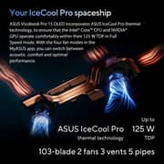 Asus Vivobook Pro 15 OLED (2024) AI PC - 1st Series / Intel Core Ultra 9-185H / 15.6inch 3K / 1TB SSD / 24GB RAM / 8GB NVIDIA GeForce RTX 4060 Graphics / Windows 11 Home / English & Arabic Keyboard / Earl Grey / Middle East Version - [N6506MV-MA004W]