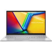 Asus Vivobook 15 (2024) Laptop - 12th Gen / Intel Core i7-1255U / 15.6inch FHD / 512GB SSD / 16GB RAM / Shared Intel Iris Xe Graphics / Windows 11 Home / English & Arabic Keyboard / Cool Silver / Middle East Version - [X1504ZA-NJ669W]