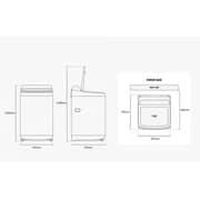 Samsung Top Load Washer 19 kg WA19CG6745BVSG