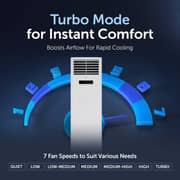 Gree Free Standing Air Conditioner iFLOWIND-36C3, 3.0 Ton, Inverter Compressor, R410A, Wi-Fi Smart Control, 3D Air Flow, Gold Fin, Child Lock