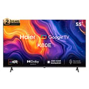 Haier 55 Inch 4K UHD Smart TV with Built-in Receiver - H55K80EU (2024)