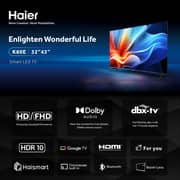 Haier 32 Inch HD Smart LED TV , Google, HDR10 - H32K80E