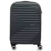 American Tourister 1 Pc Twist Waves Spinner Luggage Black 55cm