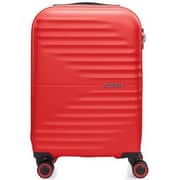 American Tourister 1 Pc Twist Waves Spinner Luggage Red 55cm