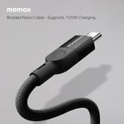 Momax Elite Mag Link 100W USB-C to USB-C Cable Black