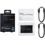 Samsung T7 Touch Portable Solid State Drive USB3.2 1TB Black MU-PC1T0K/WW