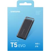 Samsung T5 Evo Portable Solid State Drive USB3.2 2TB Black MU-PH2T0S/WW