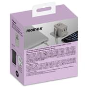 Momax 1-World 70W GAN 3-Port USB-C Adaptor Grey