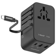 Momax 1-World 70W GAN 3-Port USB-C Adaptor Black