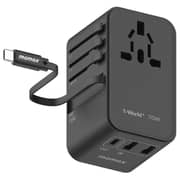 Momax 1-World 70W GAN 3-Port USB-C Adaptor Black