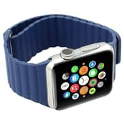Fitit FIT-WS-LTHR41-BLU Leather Magnetic Link Blue For Apple Watch 44/45mm