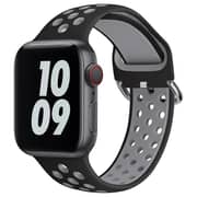 Fitit FIT-WS-SILNIK41-BK/GR Siliconee Strap Black/Grey For Apple Watch 41/38/40mm