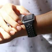 Fitit FIT-WS-SILNIK41-BK/GR Siliconee Strap Black/Grey For Apple Watch 41/38/40mm