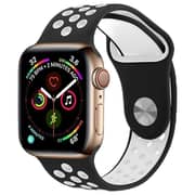 Fitit FIT-WS-SILNIK41-BK/WT Siliconee Strap Black/White For Apple Watch 41/38/40mm