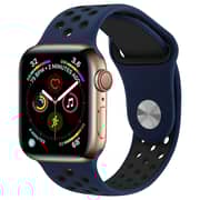 Fitit FIT-WS-SILNIK41-BL/BK Siliconee Strap Blue/Black For Apple Watch 41/38/40mm