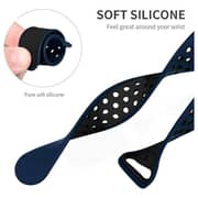 Fitit FIT-WS-SILNIK45-BL/BK Siliconee Strap Blue/Black For Apple Watch 42/44/45/49mm