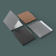 Remarkable Polymer Weave Book Folio Case Gray RM2