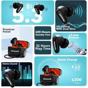 Honeywell HC000313/AUD/TWS Wireless Earbuds Black