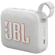 JBL Go 4 Ultra-Portable Bluetooth Speaker, White