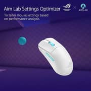 Asus P713 ROG Harpe Ace Aim Lab Edition Wireless Gaming Mouse Moonlight White