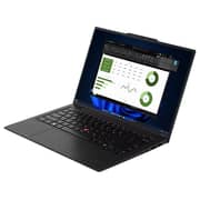 Lenovo ThinkPad X1 Carbon Gen 12 Business (2024) AI PC - 1st Series / Intel Core Ultra 7-155U / 14inch WUXGA / 1TB SSD / 16GB RAM / Shared Intel Graphics / Windows 11 Pro / English & Arabic Keyboard / Black / Middle East Version - [21KC001QGR]