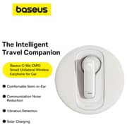 Baseus C-Mic CM10 Wireless In Ear Bluetooth Headset Moon White