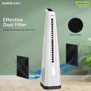 Symphony Surround I Bladeless Turbo Throw Tower Fan with Remote