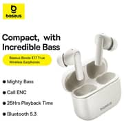 Baseus Bowie E17 True Wireless Earbuds Stellar White