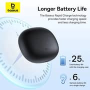 Baseus AirGo AS01 True Wireless Earbuds Cluster Black