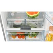 Bosch Refrigerator Series 6 with freezer at bottom, Net Capacity 526 Liter, SuperCooling & superFreezing ,Multi Airflow-System, Stainless steel (with anti-fingerprint), KGN76CI3E8