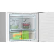 Bosch Refrigerator Series 6 with freezer at bottom, Net Capacity 526 Liter, SuperCooling & superFreezing ,Multi Airflow-System, Stainless steel (with anti-fingerprint), KGN76CI3E8