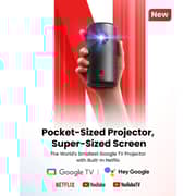 Anker Capsule 3 Nebula Projector D2425211 + N300 Portable Bluetooth Speaker + Q20i Hybrid Active Noise Cancelling Headphones