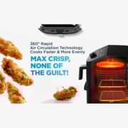 Midea Smart Air Fryer With Digital Touch Control, 11L Capacity, 1700W with Dual Cooking Zones, Wi-Fi Connectivity, Temperature Control up to 230°C – MAD-110D2APK