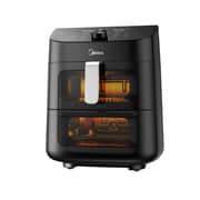 Midea Smart Air Fryer With Digital Touch Control, 11L Capacity, 1700W with Dual Cooking Zones, Wi-Fi Connectivity, Temperature Control up to 230°C – MAD-110D2APK