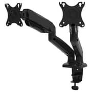 Port VESA Dual Screen Monitor Arm Desk Stand Black