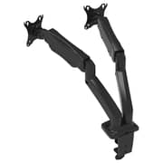 Port VESA Dual Screen Monitor Arm Desk Stand Black