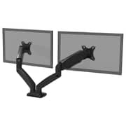 Port VESA Dual Screen Monitor Arm Desk Stand Black