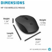 HP 150 Wireless Mouse Black